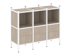 Прямой стеллаж L-07 1278x446x1047 Loft images