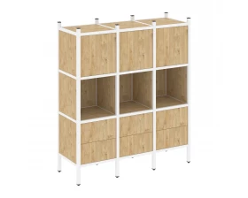 Прямой стеллаж L-08 1278x446x1458 Loft images