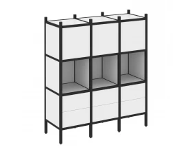 Прямой стеллаж L-08 1278x446x1458 Loft images