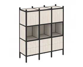 Прямой стеллаж L-08 1278x446x1458 Loft images