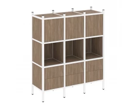 Прямой стеллаж L-08 1278x446x1458 Loft images