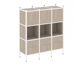 Прямой стеллаж L-08 1278x446x1458 Loft images