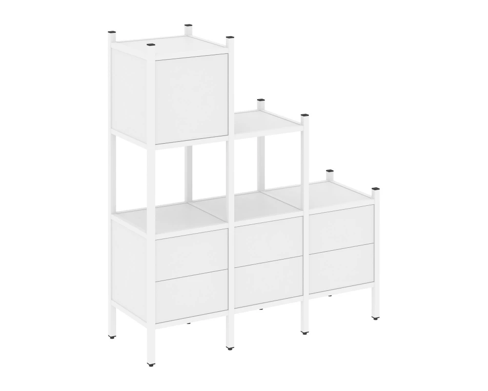 Прямой стеллаж L-12 1278x446x1458 Loft