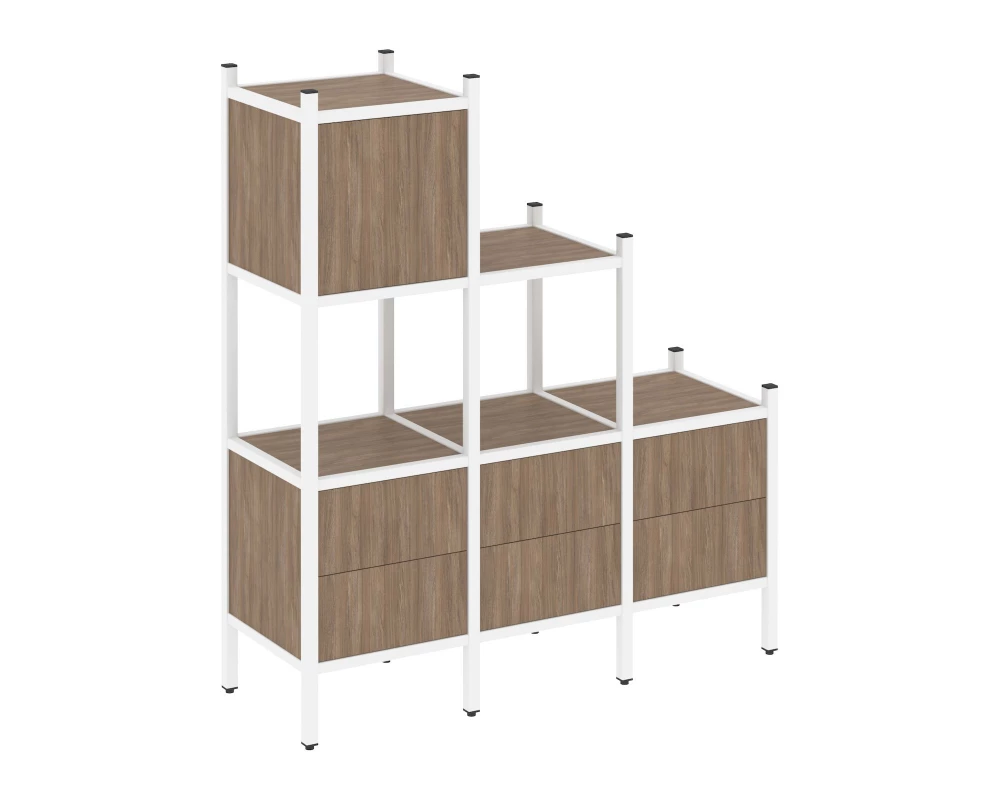 Прямой стеллаж L-12 1278x446x1458 Loft