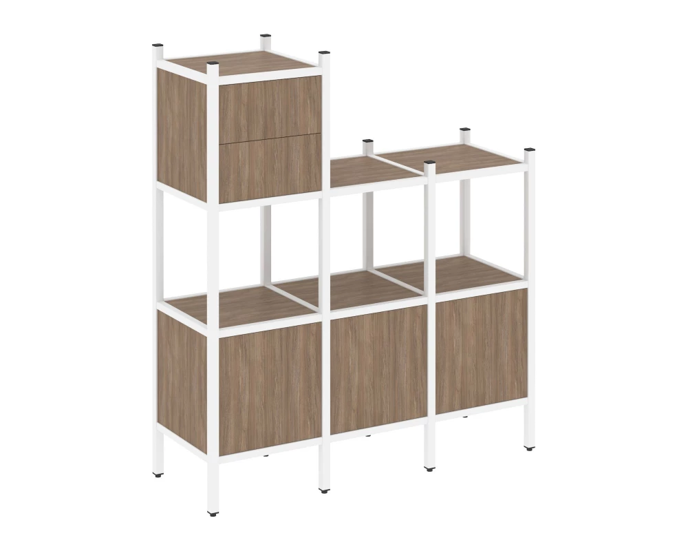 Прямой стеллаж L-13 1278x446x1458 Loft