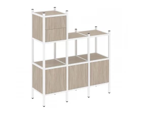 Прямой стеллаж L-13 1278x446x1458 Loft images