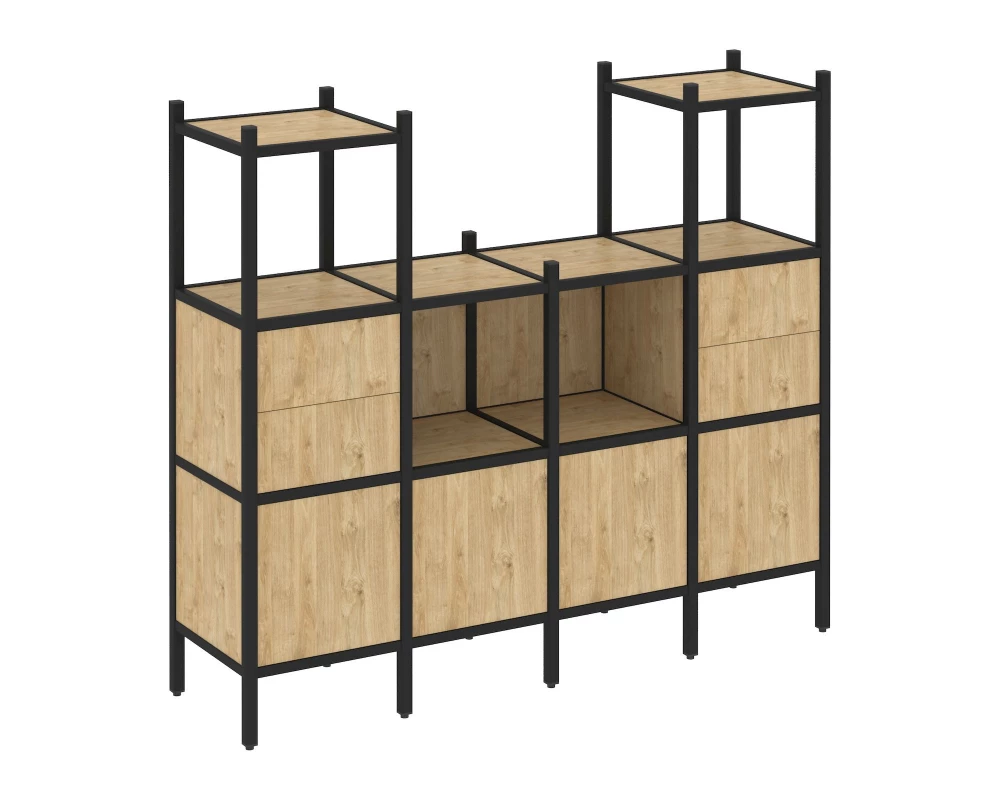 Прямой стеллаж L-14 1694x446x1458 Loft