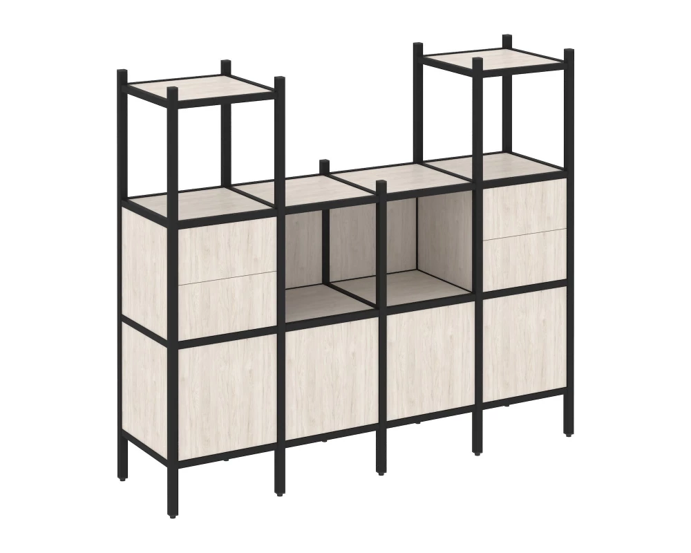 Прямой стеллаж L-14 1694x446x1458 Loft