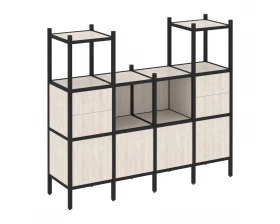 Прямой стеллаж L-14 1694x446x1458 Loft images