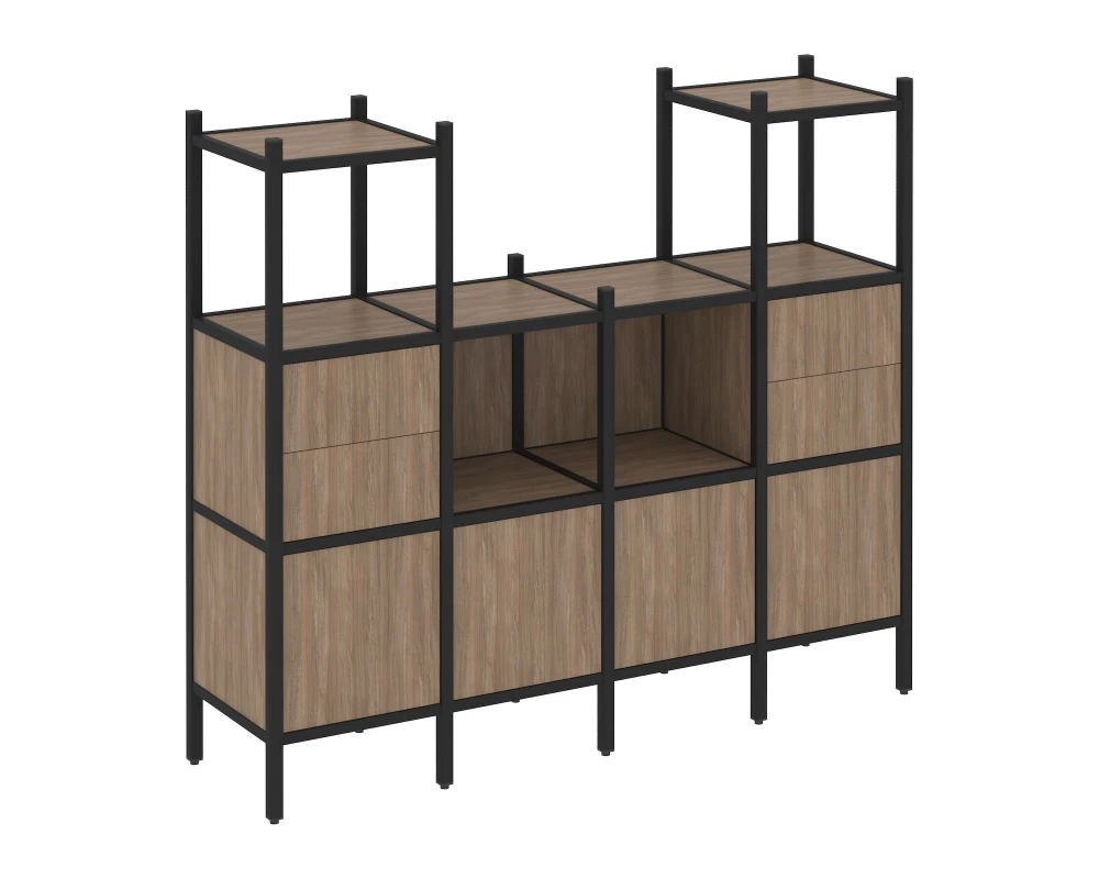 Прямой стеллаж L-14 1694x446x1458 Loft