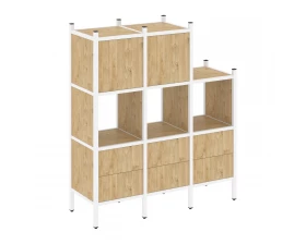 Прямой стеллаж L-15 1278x446x1458 Loft images