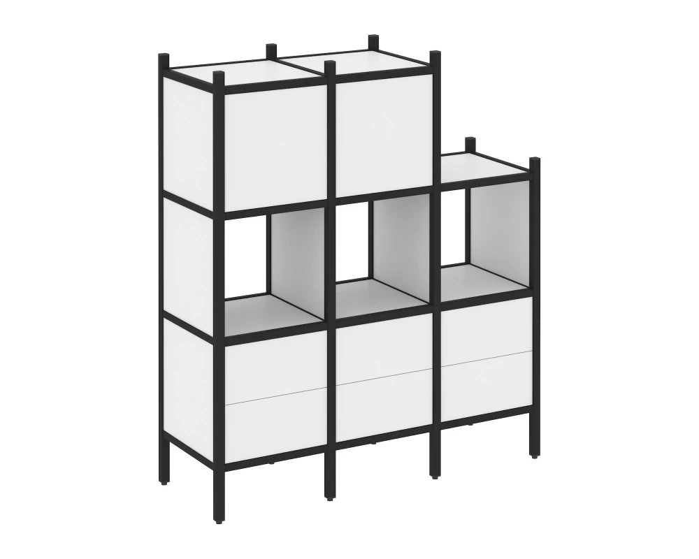 Прямой стеллаж L-15 1278x446x1458 Loft