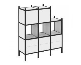 Прямой стеллаж L-15 1278x446x1458 Loft images