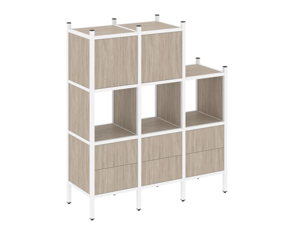 Прямой стеллаж L-15 1278x446x1458 Loft