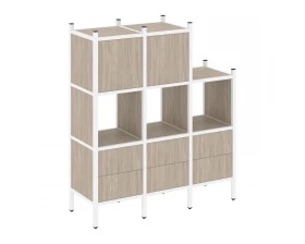 Прямой стеллаж L-15 1278x446x1458 Loft images