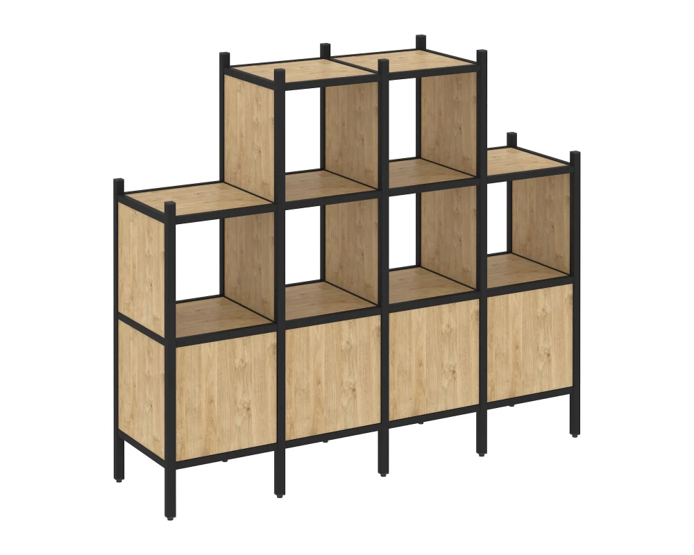 Прямой стеллаж L-16 1694x446x1458 Loft