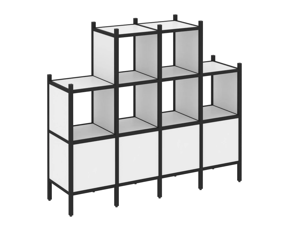 Прямой стеллаж L-16 1694x446x1458 Loft