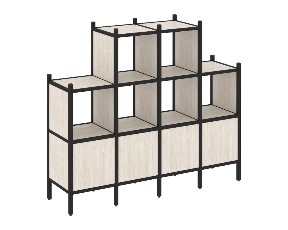 Прямой стеллаж L-16 1694x446x1458 Loft