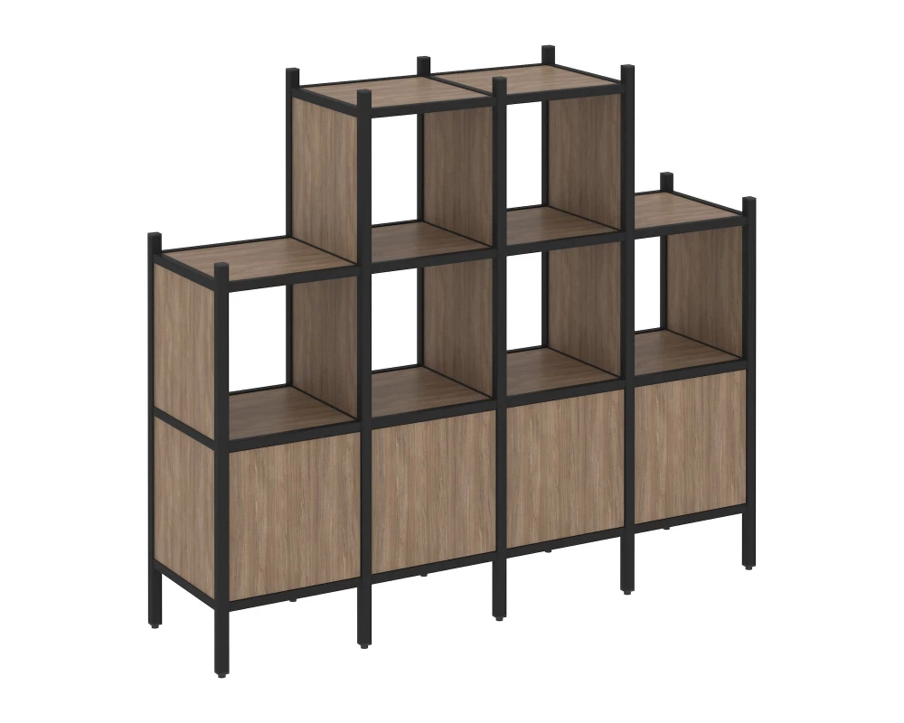 Прямой стеллаж L-16 1694x446x1458 Loft