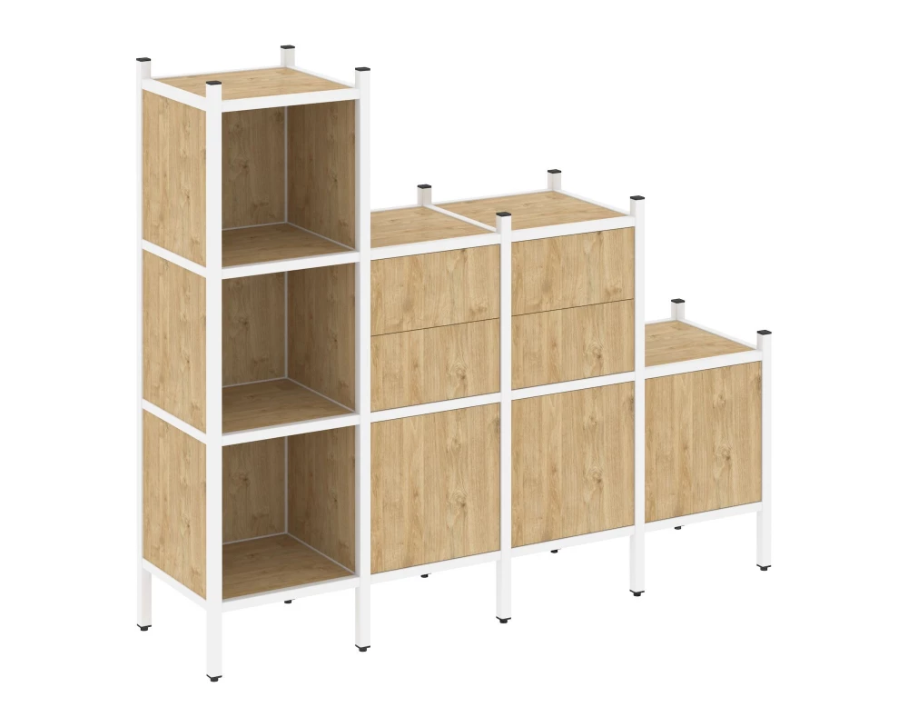 Прямой стеллаж L-17 1278x446x1458 Loft