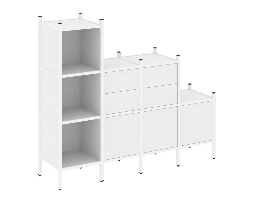 Прямой стеллаж L-17 1278x446x1458 Loft