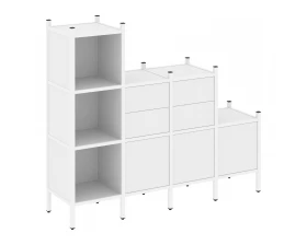 Прямой стеллаж L-17 1278x446x1458 Loft images