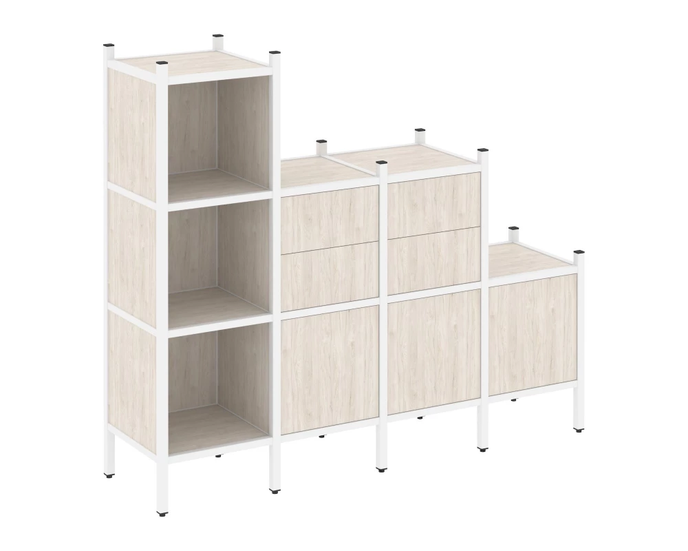 Прямой стеллаж L-17 1278x446x1458 Loft