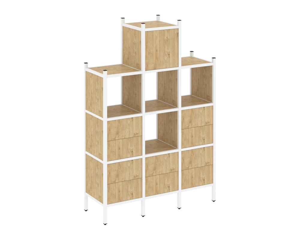 Прямой стеллаж L-18 1278x446x1869 Loft