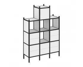 Прямой стеллаж L-18 1278x446x1869 Loft images