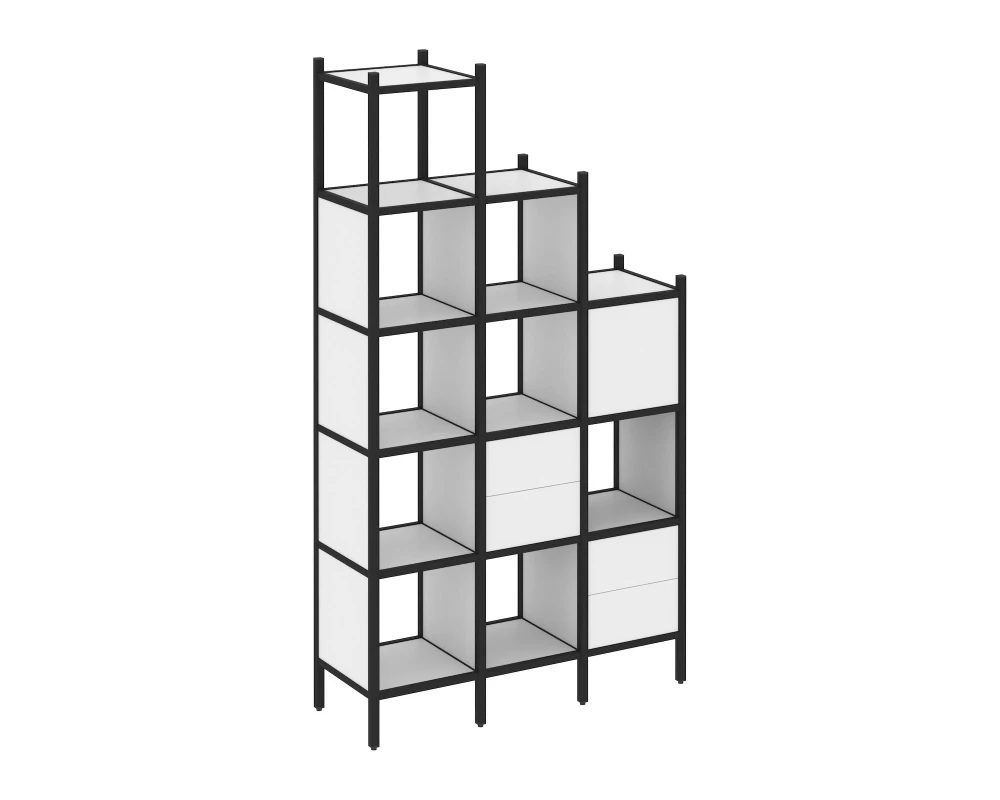 Прямой стеллаж L-21 1278x446x2280 Loft