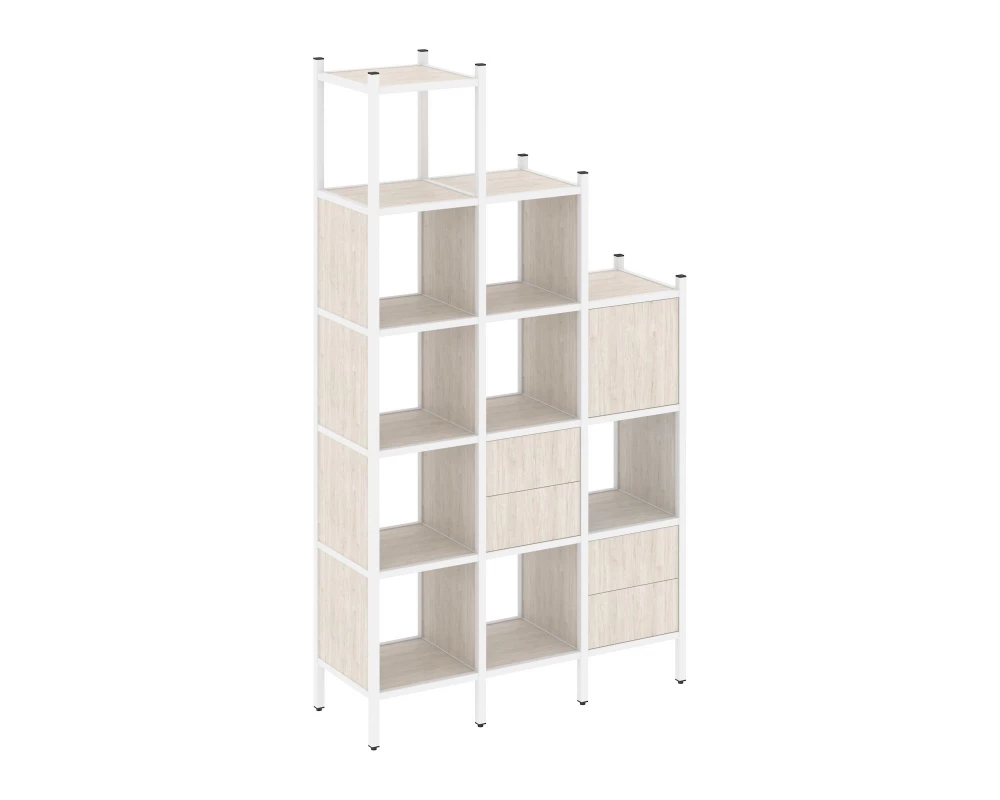 Прямой стеллаж L-21 1278x446x2280 Loft