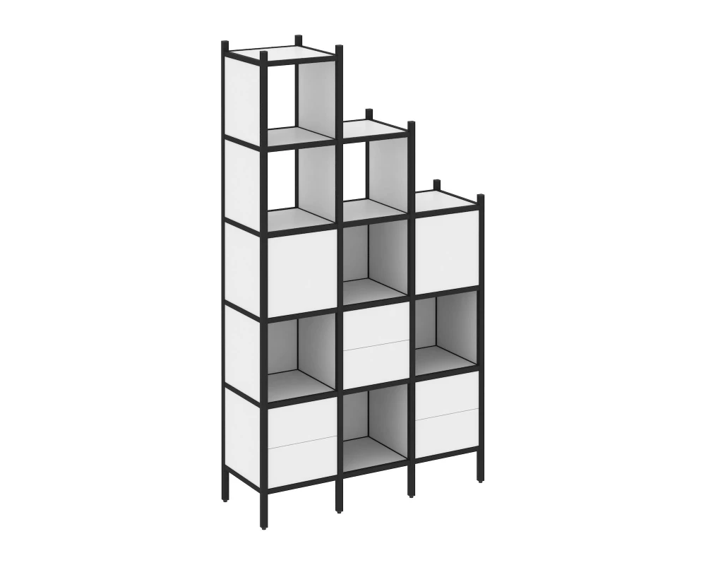 Прямой стеллаж L-22 1278x446x2280 Loft