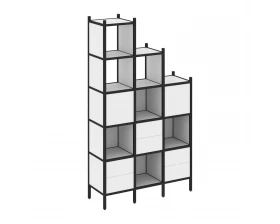 Прямой стеллаж L-22 1278x446x2280 Loft images