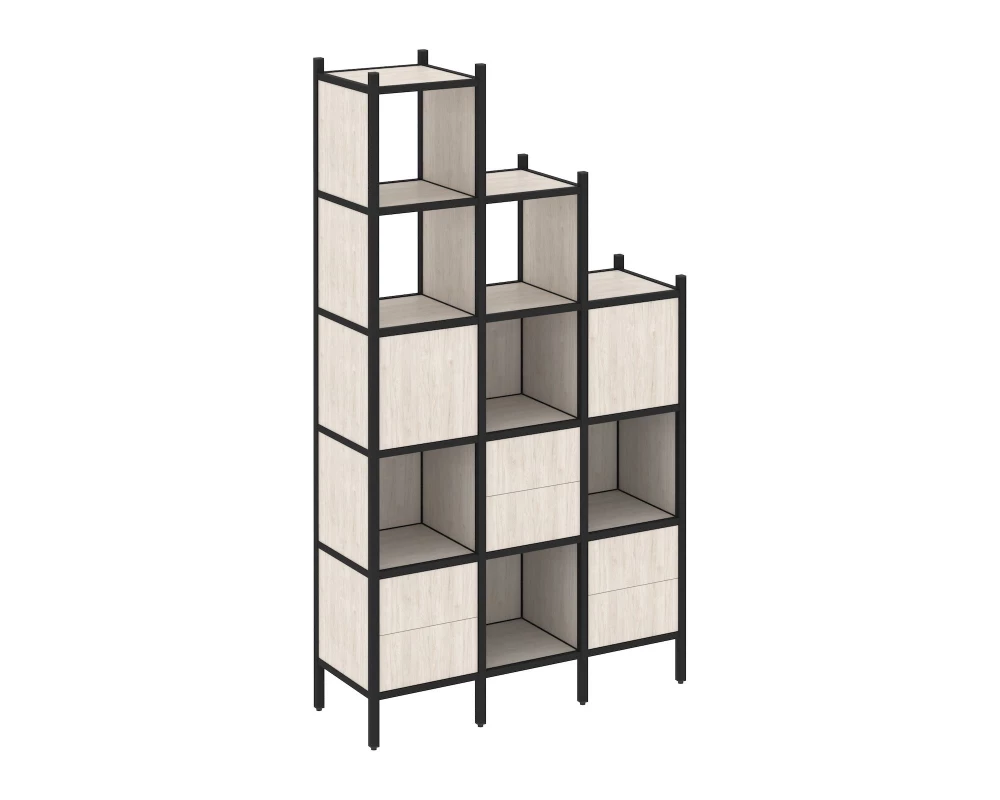 Прямой стеллаж L-22 1278x446x2280 Loft