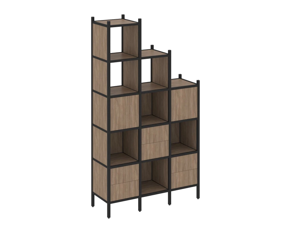 Прямой стеллаж L-22 1278x446x2280 Loft