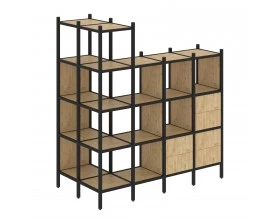 Угловой внешний стеллаж наборный L-57 862x1694x1869 Loft images