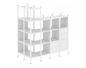 Угловой внешний стеллаж наборный L-57 862x1694x1869 Loft images