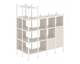 Угловой внешний стеллаж наборный L-57 862x1694x1869 Loft images