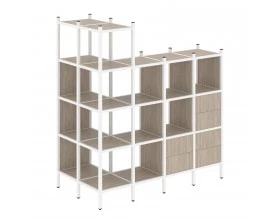 Угловой внешний стеллаж наборный L-57 862x1694x1869 Loft images