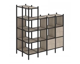 Угловой внешний стеллаж наборный L-57 862x1694x1869 Loft images