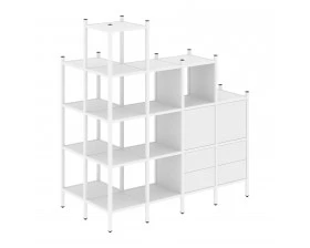 Угловой внешний стеллаж наборный L-58 862x1694x1869 Loft images