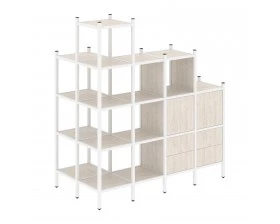 Угловой внешний стеллаж наборный L-58 862x1694x1869 Loft images