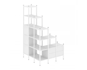 Угловой внешний стеллаж наборный L-59 1278x1278x2280 Loft images