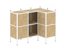 Угловой внутренний стеллаж L-28 1278x862x1047 Loft images