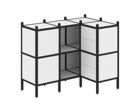 Угловой внутренний стеллаж L-28 1278x862x1047 Loft images