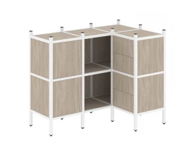 Угловой внутренний стеллаж L-28 1278x862x1047 Loft images