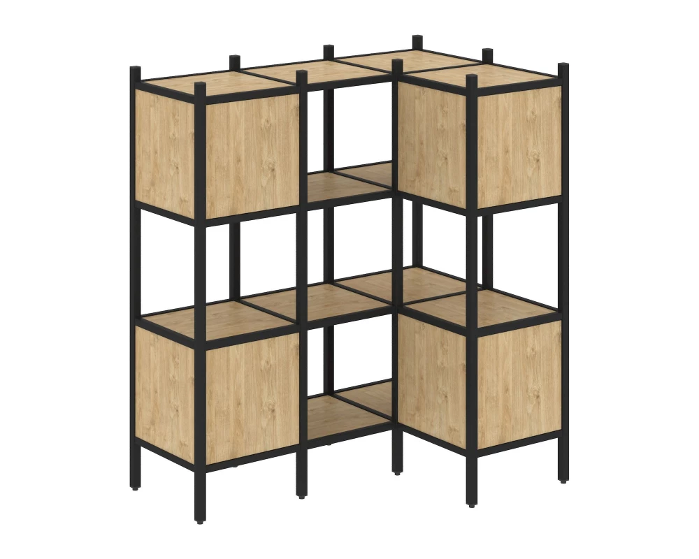 Угловой внутренний стеллаж L-29 1278x862x1458 Loft