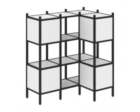 Угловой внутренний стеллаж L-29 1278x862x1458 Loft images