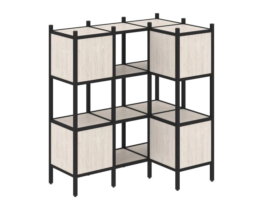 Угловой внутренний стеллаж L-29 1278x862x1458 Loft