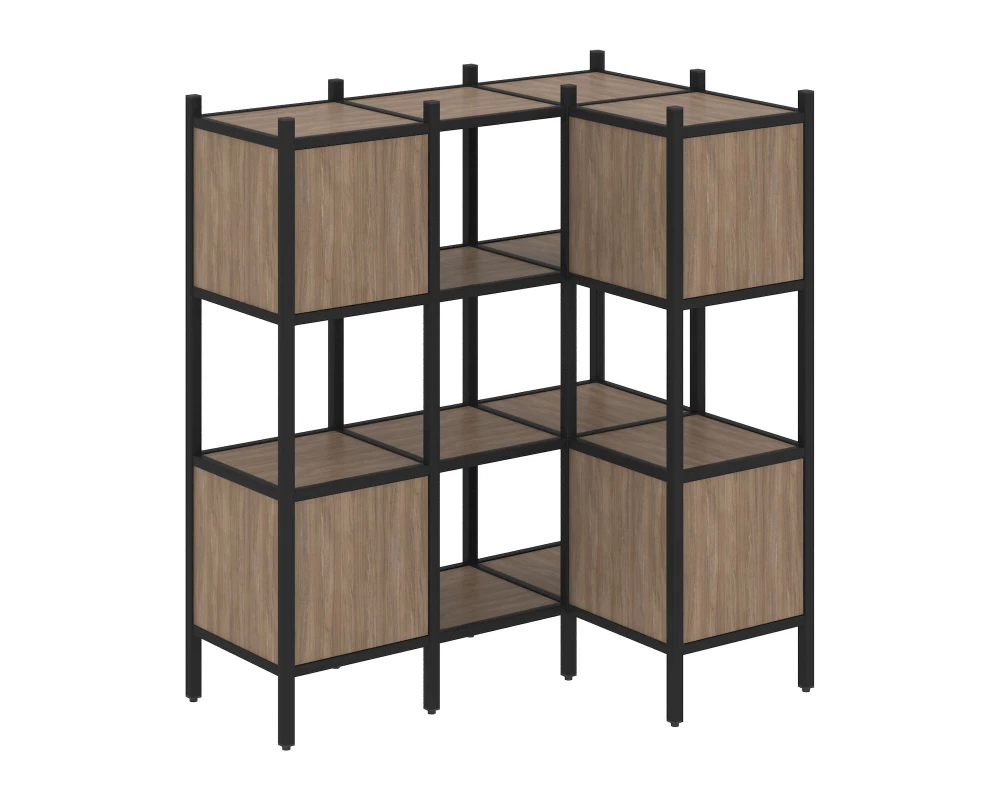 Угловой внутренний стеллаж L-29 1278x862x1458 Loft